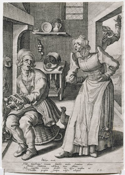 The Scold by Jacques II de Gheyn